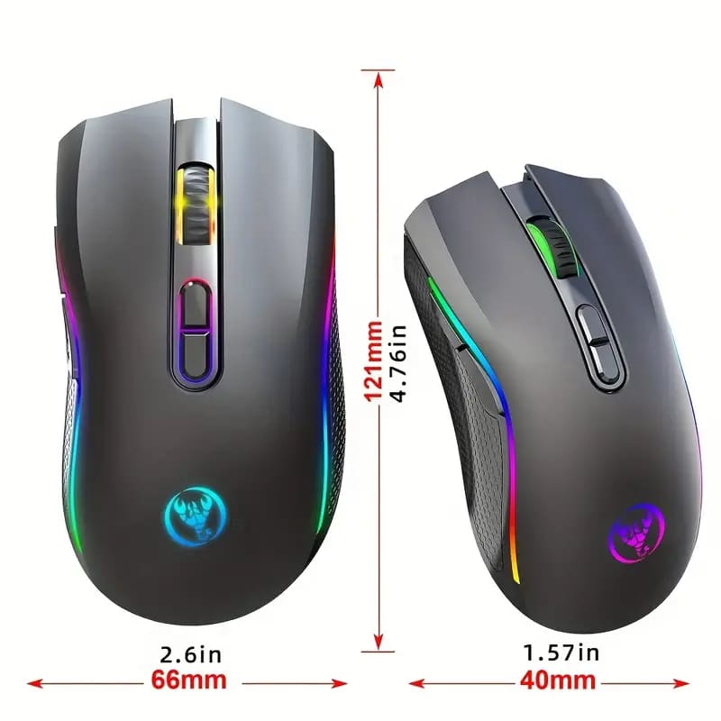 Wireless RGB Rechargeable Mouse